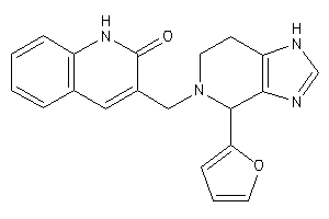 3-[[4-(2-furyl)-1,4,6,7-tetrahydroimidazo[4,5-c]pyridin-5-yl]methyl]carbostyril