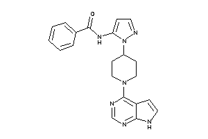 N-[2-[1-(7H-pyrrolo[2,3-d]pyrimidin-4-yl)-4-piperidyl]pyrazol-3-yl]benzamide