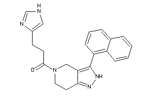 3-(1H-imidazol-4-yl)-1-[3-(1-naphthyl)-2,4,6,7-tetrahydropyrazolo[4,3-c]pyridin-5-yl]propan-1-one