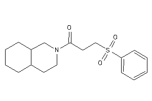 1-(3,4,4a,5,6,7,8,8a-octahydro-1H-isoquinolin-2-yl)-3-besyl-propan-1-one