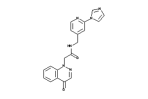 N-[(2-imidazol-1-yl-4-pyridyl)methyl]-2-(4-ketocinnolin-1-yl)acetamide