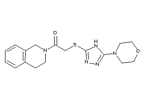 1-(3,4-dihydro-1H-isoquinolin-2-yl)-2-[(5-morpholino-4H-1,2,4-triazol-3-yl)thio]ethanone