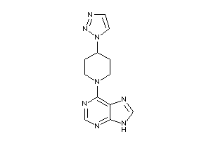 6-[4-(triazol-1-yl)piperidino]-9H-purine