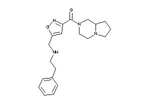 Image of 3,4,6,7,8,8a-hexahydro-1H-pyrrolo[1,2-a]pyrazin-2-yl-[5-[(phenethylamino)methyl]isoxazol-3-yl]methanone