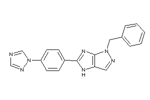 1-benzyl-5-[4-(1,2,4-triazol-1-yl)phenyl]-4H-pyrazolo[3,4-d]imidazole