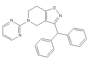 3-benzhydryl-5-(2-pyrimidyl)-6,7-dihydro-4H-isoxazolo[4,5-c]pyridine