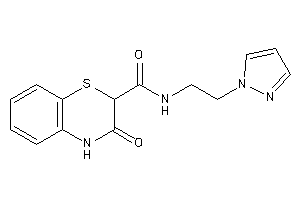 3-keto-N-(2-pyrazol-1-ylethyl)-4H-1,4-benzothiazine-2-carboxamide