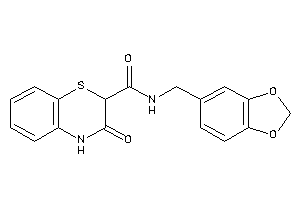 3-keto-N-piperonyl-4H-1,4-benzothiazine-2-carboxamide