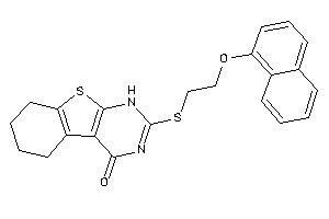 2-[2-(1-naphthoxy)ethylthio]-5,6,7,8-tetrahydro-1H-benzothiopheno[2,3-d]pyrimidin-4-one