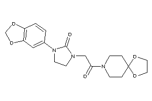 1-(1,3-benzodioxol-5-yl)-3-[2-(1,4-dioxa-8-azaspiro[4.5]decan-8-yl)-2-keto-ethyl]-2-imidazolidinone