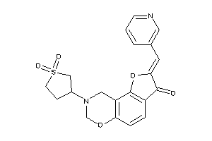 Image of 8-(1,1-diketothiolan-3-yl)-2-(3-pyridylmethylene)-7,9-dihydrofuro[2,3-f][1,3]benzoxazin-3-one