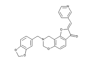 8-piperonyl-2-(3-pyridylmethylene)-7,9-dihydrofuro[2,3-f][1,3]benzoxazin-3-one