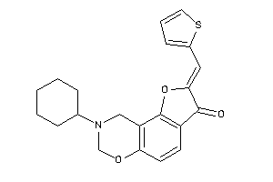 Image of 8-cyclohexyl-2-(2-thenylidene)-7,9-dihydrofuro[2,3-f][1,3]benzoxazin-3-one
