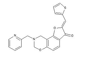 8-(2-pyridylmethyl)-2-(2-thenylidene)-7,9-dihydrofuro[2,3-f][1,3]benzoxazin-3-one