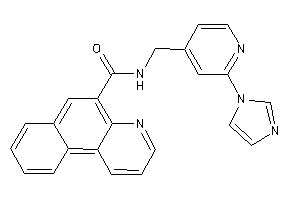 N-[(2-imidazol-1-yl-4-pyridyl)methyl]benzo[f]quinoline-5-carboxamide