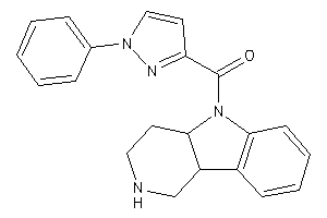 1,2,3,4,4a,9b-hexahydropyrido[4,3-b]indol-5-yl-(1-phenylpyrazol-3-yl)methanone
