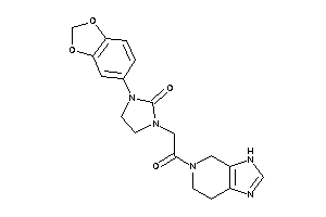 1-(1,3-benzodioxol-5-yl)-3-[2-keto-2-(3,4,6,7-tetrahydroimidazo[4,5-c]pyridin-5-yl)ethyl]-2-imidazolidinone