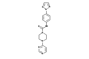 4-(4-pyrimidyl)-N-[4-(triazol-2-yl)phenyl]piperazine-1-carboxamide