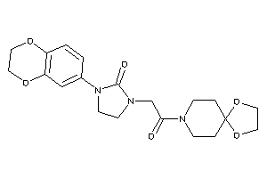 1-(2,3-dihydro-1,4-benzodioxin-6-yl)-3-[2-(1,4-dioxa-8-azaspiro[4.5]decan-8-yl)-2-keto-ethyl]-2-imidazolidinone