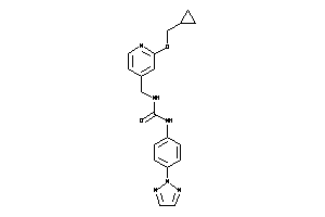 1-[[2-(cyclopropylmethoxy)-4-pyridyl]methyl]-3-[4-(triazol-2-yl)phenyl]urea