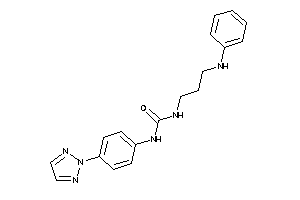 1-(3-anilinopropyl)-3-[4-(triazol-2-yl)phenyl]urea