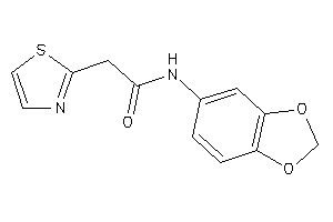 N-(1,3-benzodioxol-5-yl)-2-thiazol-2-yl-acetamide