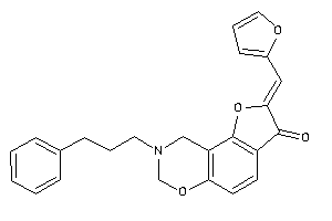 Image of 2-(2-furfurylidene)-8-(3-phenylpropyl)-7,9-dihydrofuro[2,3-f][1,3]benzoxazin-3-one