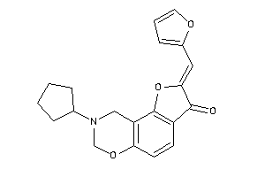 Image of 8-cyclopentyl-2-(2-furfurylidene)-7,9-dihydrofuro[2,3-f][1,3]benzoxazin-3-one