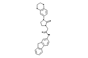 2-[3-(2,3-dihydro-1,4-benzodioxin-6-yl)-2-keto-imidazolidin-1-yl]-N-(9H-fluoren-2-yl)acetamide