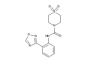 1,1-diketo-N-[2-(1,2,4-oxadiazol-3-yl)phenyl]-1,4-thiazinane-4-carboxamide