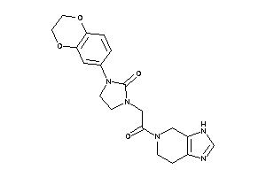1-(2,3-dihydro-1,4-benzodioxin-6-yl)-3-[2-keto-2-(3,4,6,7-tetrahydroimidazo[4,5-c]pyridin-5-yl)ethyl]-2-imidazolidinone