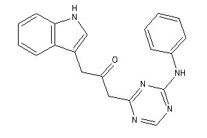 1-(4-anilino-s-triazin-2-yl)-3-(1H-indol-3-yl)acetone