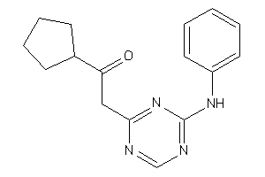 2-(4-anilino-s-triazin-2-yl)-1-cyclopentyl-ethanone