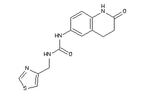 1-(2-keto-3,4-dihydro-1H-quinolin-6-yl)-3-(thiazol-4-ylmethyl)urea