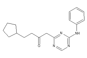 1-(4-anilino-s-triazin-2-yl)-4-cyclopentyl-butan-2-one