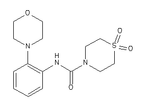 1,1-diketo-N-(2-morpholinophenyl)-1,4-thiazinane-4-carboxamide