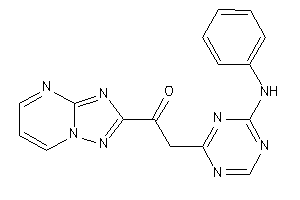 2-(4-anilino-s-triazin-2-yl)-1-([1,2,4]triazolo[1,5-a]pyrimidin-2-yl)ethanone