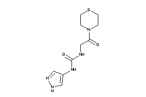 1-(2-keto-2-thiomorpholino-ethyl)-3-(1H-pyrazol-4-yl)urea