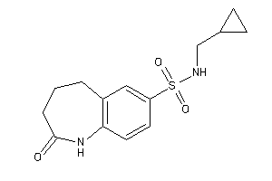 Image of N-(cyclopropylmethyl)-2-keto-1,3,4,5-tetrahydro-1-benzazepine-7-sulfonamide