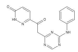 3-[2-(4-anilino-s-triazin-2-yl)acetyl]-1H-pyridazin-6-one