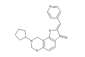 Image of 8-cyclopentyl-2-(4-pyridylmethylene)-7,9-dihydrofuro[2,3-f][1,3]benzoxazin-3-one
