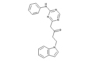 1-(4-anilino-s-triazin-2-yl)-4-indol-1-yl-butan-2-one