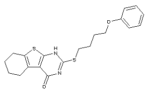 2-(4-phenoxybutylthio)-5,6,7,8-tetrahydro-1H-benzothiopheno[2,3-d]pyrimidin-4-one