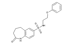2-keto-N-(2-phenoxyethyl)-1,3,4,5-tetrahydro-1-benzazepine-7-sulfonamide