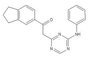 2-(4-anilino-s-triazin-2-yl)-1-indan-5-yl-ethanone