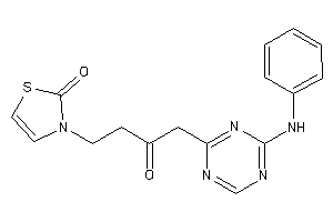 3-[4-(4-anilino-s-triazin-2-yl)-3-keto-butyl]-4-thiazolin-2-one