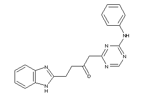 1-(4-anilino-s-triazin-2-yl)-4-(1H-benzimidazol-2-yl)butan-2-one