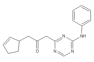 1-(4-anilino-s-triazin-2-yl)-3-cyclopent-2-en-1-yl-acetone