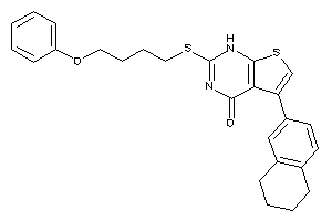 2-(4-phenoxybutylthio)-5-tetralin-6-yl-1H-thieno[2,3-d]pyrimidin-4-one