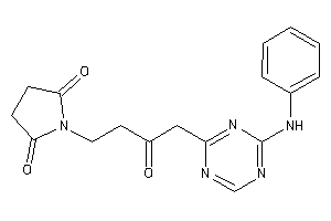 1-[4-(4-anilino-s-triazin-2-yl)-3-keto-butyl]pyrrolidine-2,5-quinone